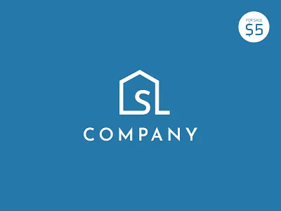 SL House Logo $5 creative logo house logo logo modern logo simple logo sl house logo