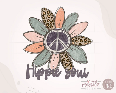 Hippie Soul Png, Hippie Boho Sublimation PNG app branding design graphic design illustration logo typography ux vector