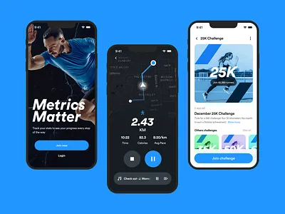 Workout & Distance Tracker App app design creative design design illustration logo ui uidesign uiux uiuxdesign webdesign