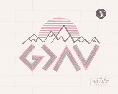 God Is Greater Than Ups and Downs app branding design graphic design illustration logo typography vector