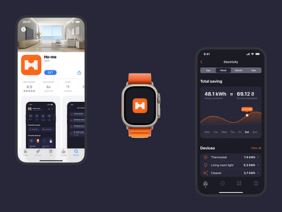 Ho-me is smart home ios app app design figma home ios smart ui ux