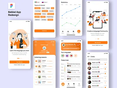 Babbel App Redesign course app courses e learn e learning e learning app education education app elearning ios app learn language minimal mobile app mobile design online course study translate app trendy design tutor ui design uiux