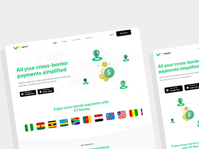Fintech Landing Page animation art branding business card design explore figma finance fintech landing page maps money motion graphics startup ui ux