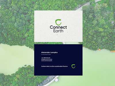 Brand Development: Connect Earth, Business Cards artwork branding business cards design graphic design logo print sustainable