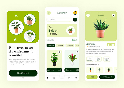 Plant mobile app design amazing app beautiful branding creative design garden gree homedecor houseplant love mobile naturephotography photography photooftheday plant plantlife plantlove tree ui