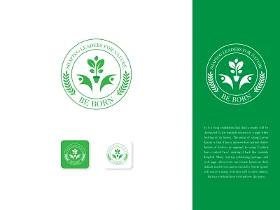 Be Born Farming Logo abstract logo agriculture logo agro logo be born logo brand identity business logo club logo eco logo farm logo farming logo food health logo illustration leaf logo logo logo design logo maker minimalist logo nature logo youth skill develop