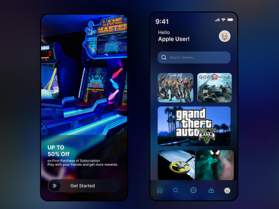 Game Store - IOS App Store app design design uiux figma typography ui ux