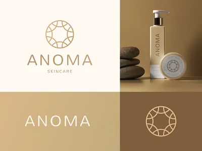 Anoma abstract adobe app artwork brand brand identity branding dribblers graphic design icon iconography illustration logo logo design logo designer minimal skincare typography ux visual design