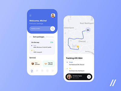 Parcel Tracking Mobile IOS App android animation app app design app interaction calculate dashboard delivery design interaction ios mobile mobile app mobile ui parcel search tracking app ui uiux ux