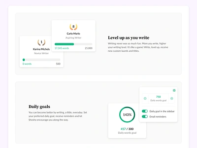 Writing dashboard configure daily goal document game gamification google doc grammarly level level up leveling reward set daily goal settings text text editor words writing writing dashboard writing goal wysiwyg