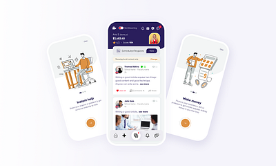 Portme - Mobile APP UI/UX design homescreen mobile mobile app onboarding splash ui ui ux uidesign uiux