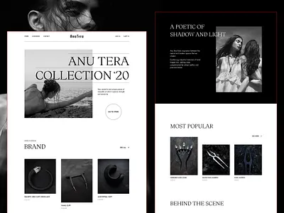 E-commerce web-site redesign | Anu Tera design figma ui web webdesign website