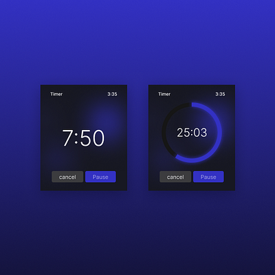 Countdown Timer UI app countdown timer product design ui ux watch