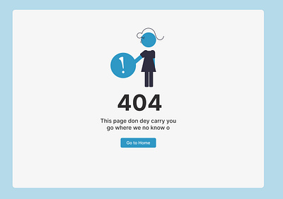 Error 404 page