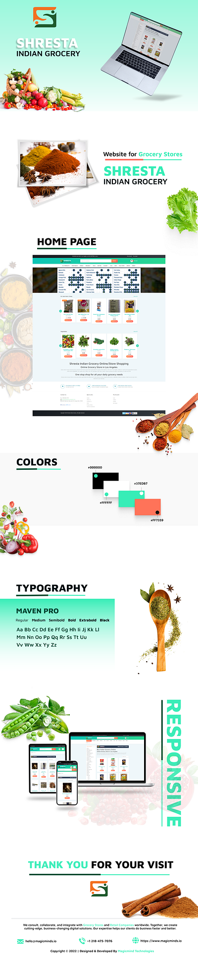 Shresta Indian Grocery - Website for Grocery Stores branding design ecommerce ecommerce development graphic graphic design icon illustration logo php typography ui ux web design web development website website design website development wordpress wordpress website