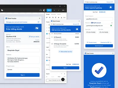 Figma native invoice plugin concept crowwwn figma figma plugin design gouthamgtronics invoice money plugin