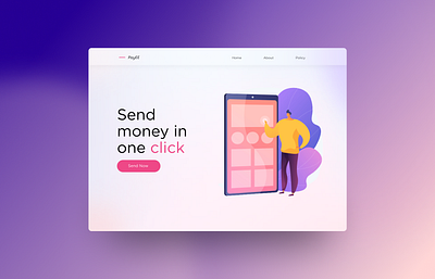 PayEE - Payment Website design graphic ui web design
