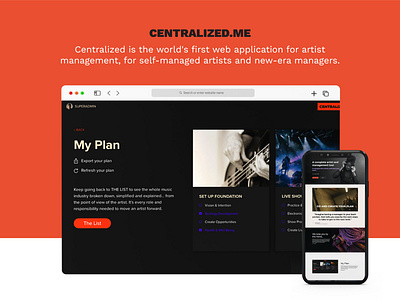 Centralized.me app ux