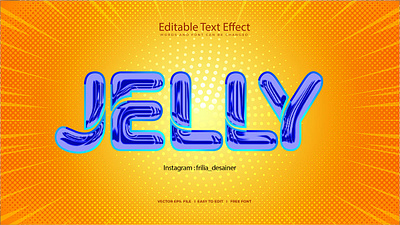 Jelly Text Effect 3d design font graphic design illustration logo mascot text text effect typography