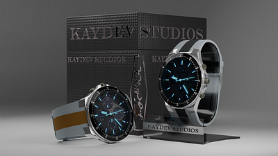 Lynxx Watch 3d branding design