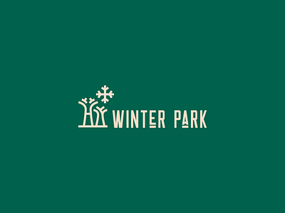 Winter Park logo - Unused concept animation branding logo mark park snow symbol tower winter