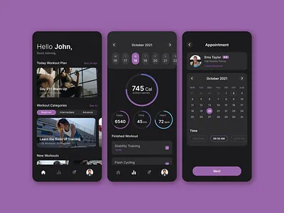 Fitness APP app design icon ui ux vector
