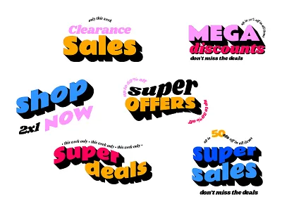 Sale labels badges collection design dicounts flat freepik graphic design labels lettering offer sale stickers vector