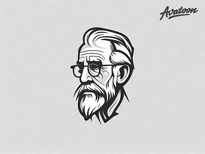 Portrait Challenge: 002 avatar branding cartoon design face illustration logo man sketch ui