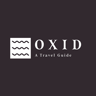 Oxid, A Travel Guide branding graphic design logo logo design
