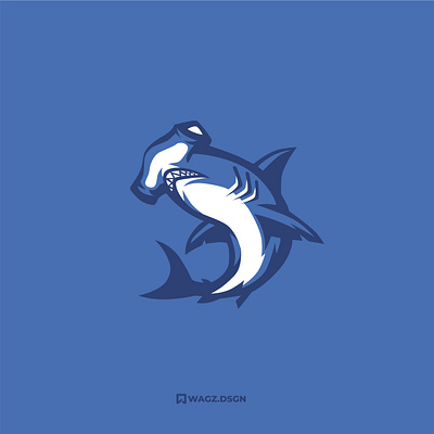 HAMMERHEAD SHARK design graphic design hammerhead hammerhead shark illustration logo mascot mascot logo shark shark logo vector