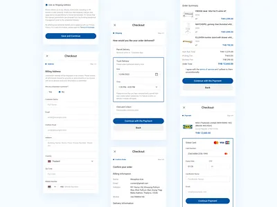 Daily UI 002 ⏤ Checkout checkout credit card daily ui order detail payment shipping ui