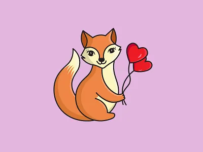 Cute Fox adurable animal logo baby fox branding cartoon charecter fox cool cute fox fox fox girl vector fox logo girl fox graphic design illustration logo logodesign love fox lovely mascot vector