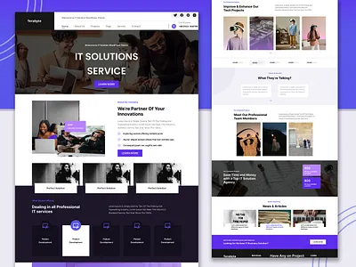 IT Solution Website Design agency web design agency website branding design designers developer graphic design illustration it it agency it design it website landing page ui uiux uiux designer web landing page website agency website design website developer
