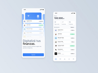 💳 Digital bank app banking branding brubank design español graphic design mobile modern uala ui ux