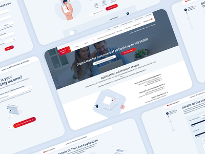 How we Designed Online Loan Application process animation bank bank account design illustration isometric loan loancalculator motion graphics ui ux wallet