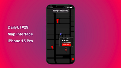 Map Interface - Daily UI 29 dailyui map