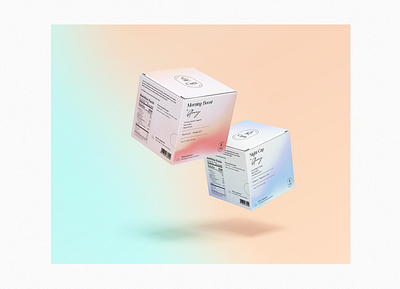 Cura - Daily Supplements box branding design dna gradient graphic design health logo packaging typography vitamin