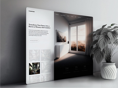 Random projects: The Stylish Abode clean interior design ui web