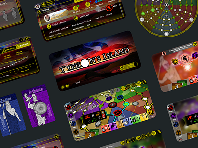 Board Game App Development Based on Greek Mythology app app design application ui design development ui ux