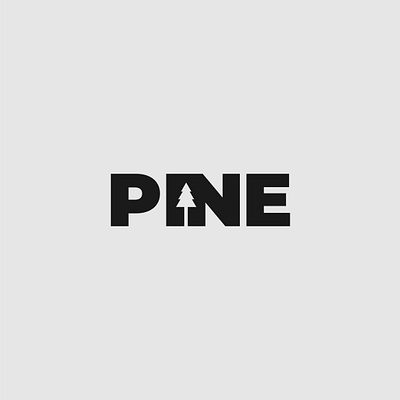 Pine logo brand identity branding illustrator logo logo designer minimalist pine tree typography vector wordmark