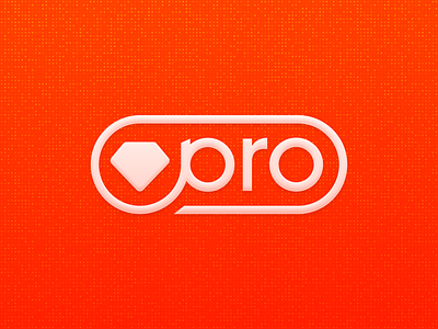 Pro label design diamond label orange premium pro