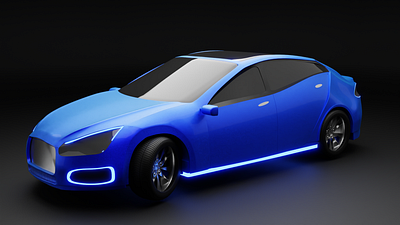 Modeled Car 3d