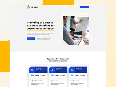 IT Infrastructure Website it it landing page landing page website