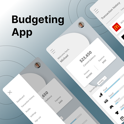 Budgeting app idea app ui ux