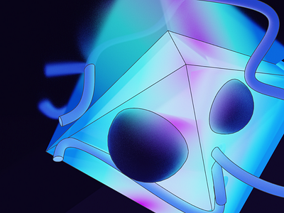 3D experiment with random shapes 3d graphic design