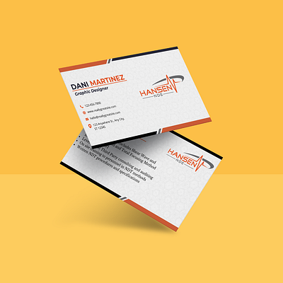 business card black and orange branding buisiness card design illustration print quot vector