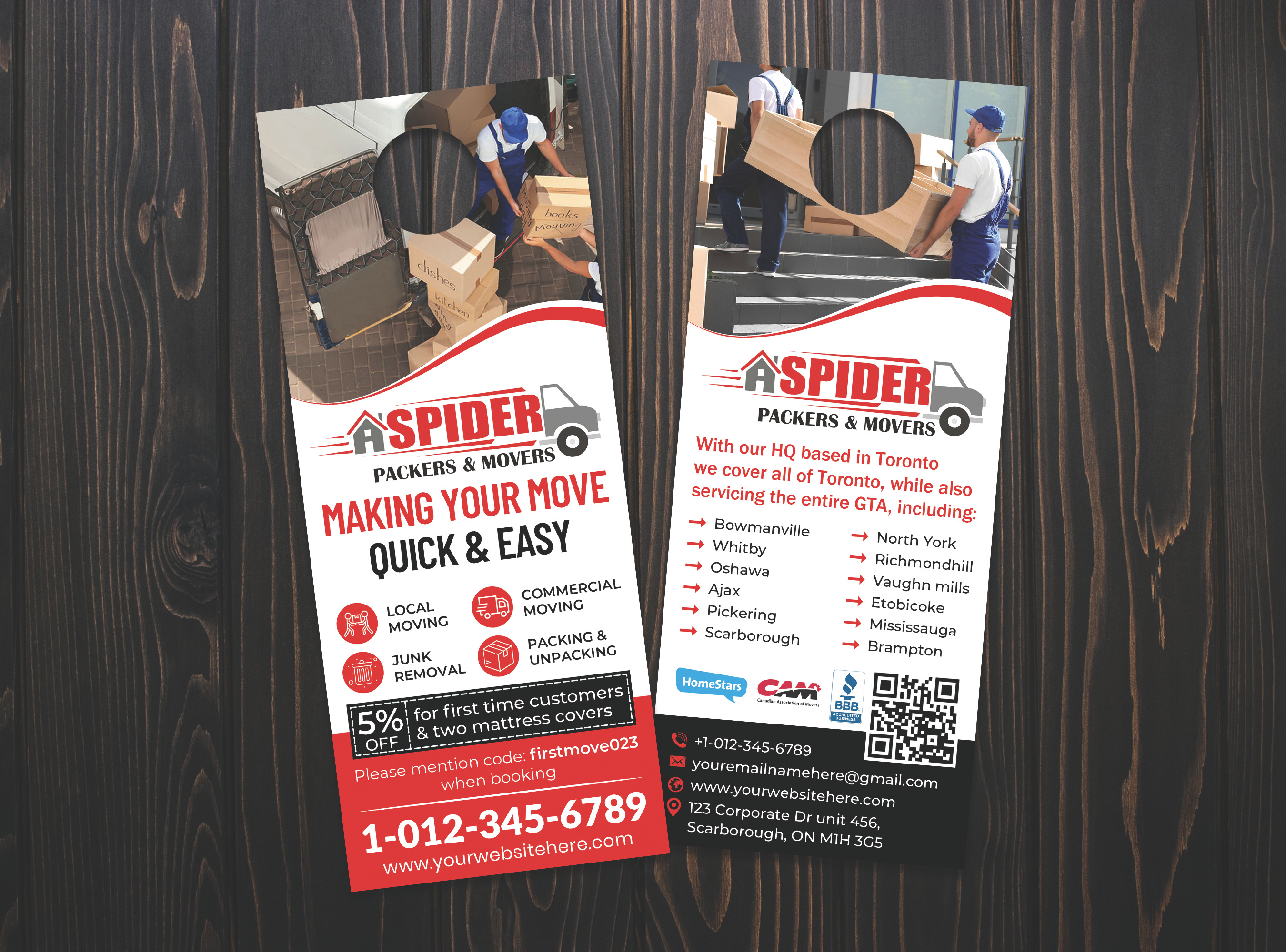 Example of I Will Create A Door Hanger Design