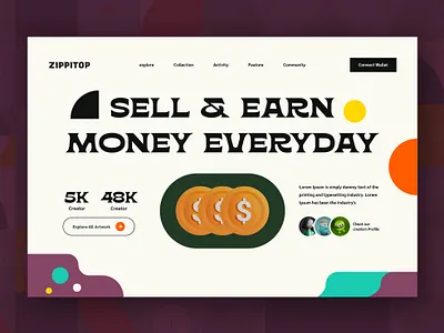 Crypto Currency Buy Sell - Website Landing Page ape apenft bitcoin brutalism crypto cryptocurrency ethereum frasurbane landing minimal nft nft collection nft marketplace nftwebsite token ui ui design uiux webdesign website