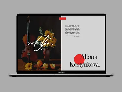 Portfolio Homepage - Artist website design branding design illustration illustrator logo poster poster design typography ui