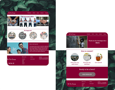 Volunteer registration for a Non profit organization adobe xd animation app design graphic design icon illustration logo responsive web ui ux website